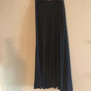Chico’s black & white polka dot skirt